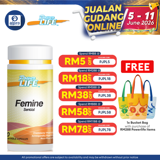 Powerlife Femine Sential 60s | For Women General Health Powerlife