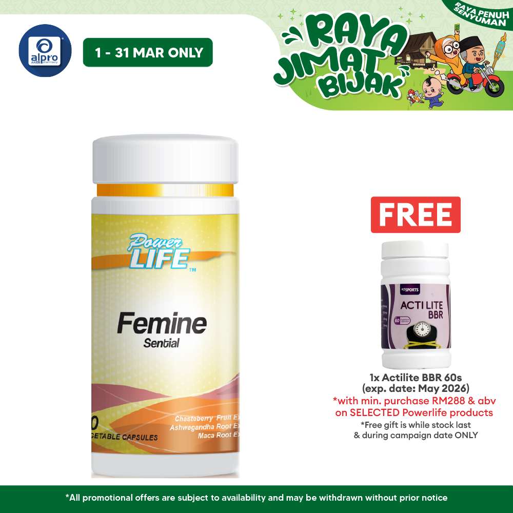 Powerlife Femine Sential 60s | For Women General Health Powerlife