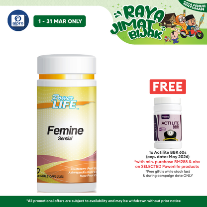 Powerlife Femine Sential 60s | For Women General Health Powerlife