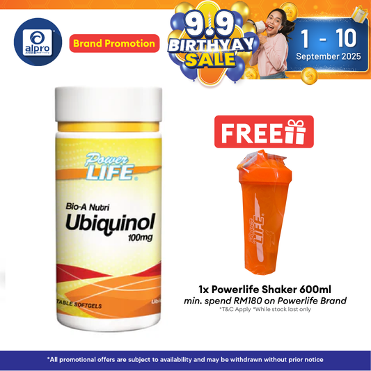Powerlife Bio-A Nutri Ubiquinol 100mg 30s Alpro Pharmacy