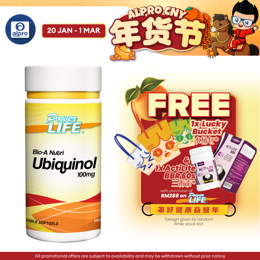 Powerlife Bio-A Nutri Ubiquinol 100mg 30s | Energy for Healthy Body
