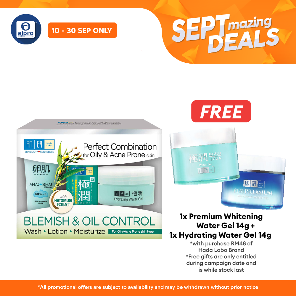 Hada Labo Blemish & Oil Control 123 Trial Set Alpro Pharmacy