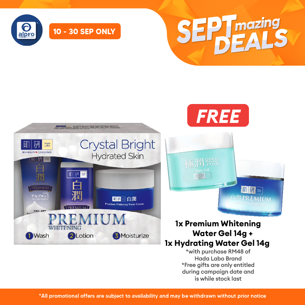 Hada Labo Premium Whitening 123 Trial Set Alpro Pharmacy