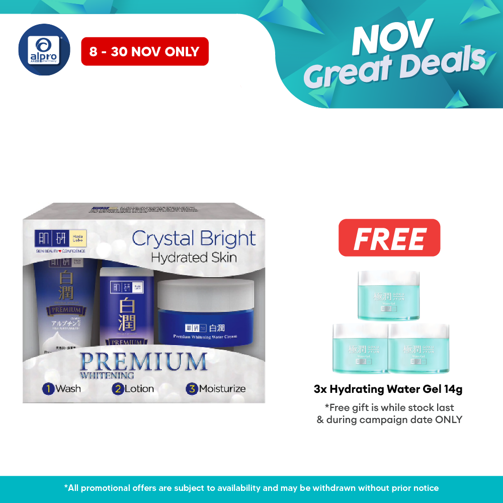 Hada Labo Premium Whitening 123 Trial Set | Improves Skin Brightness Hada Labo