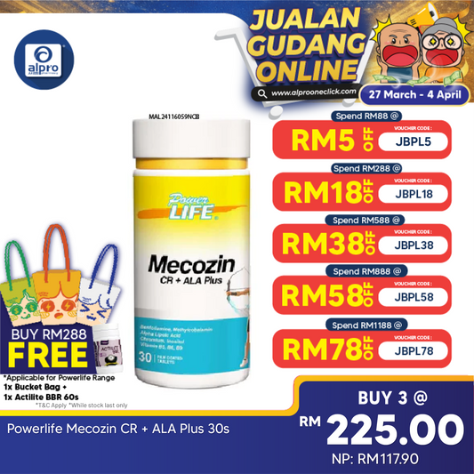 Powerlife Mecozin CR + ALA Plus 30s Powerlife