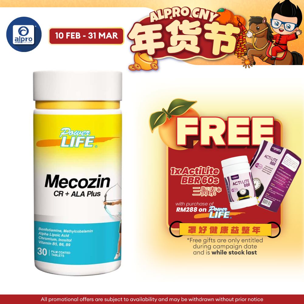 Powerlife Mecozin CR + ALA Plus 30s Powerlife