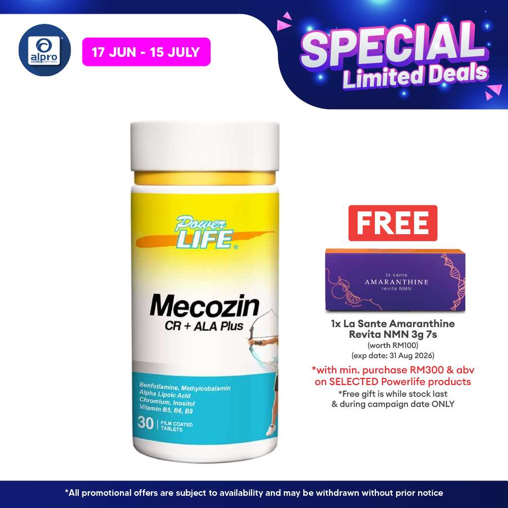 Powerlife Mecozin CR + ALA Plus 30s Powerlife