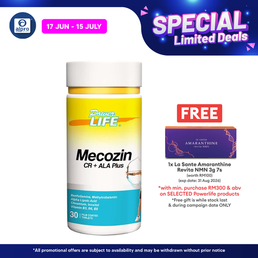 Powerlife Mecozin CR + ALA Plus 30s