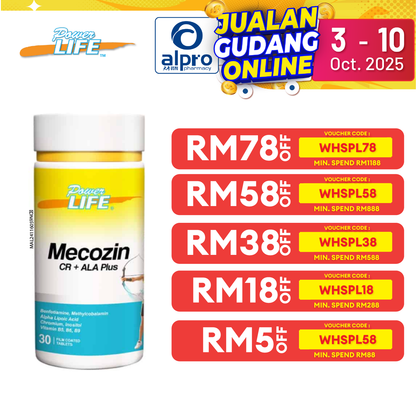 Powerlife Mecozin CR + ALA Plus 30s Alpro Pharmacy