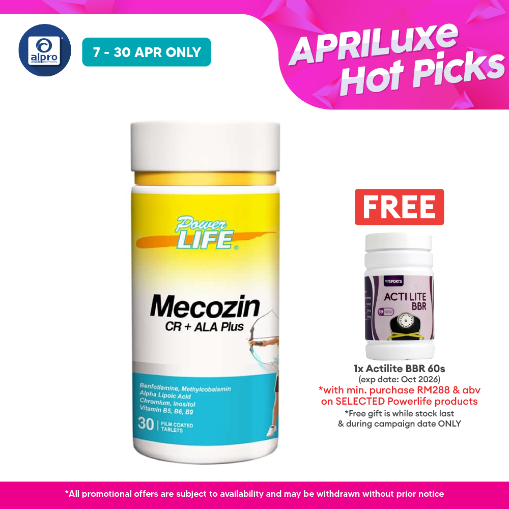 Powerlife Mecozin CR + ALA Plus 30s Powerlife