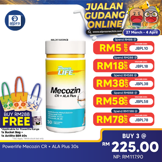 Powerlife Mecozin CR + ALA Plus 30s Powerlife