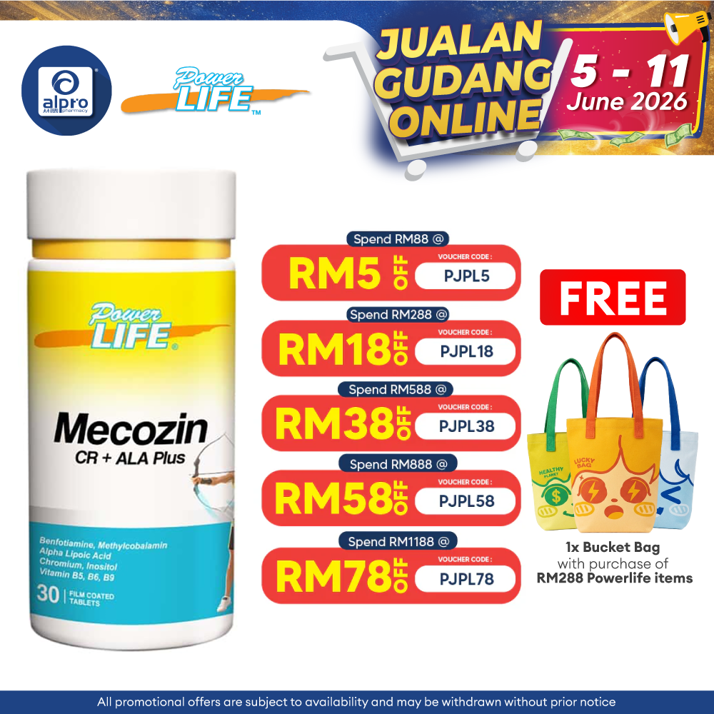 Powerlife Mecozin CR + ALA Plus 30s