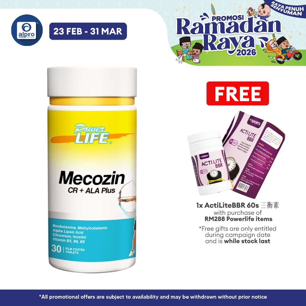 Powerlife Mecozin CR + ALA Plus 30s Powerlife