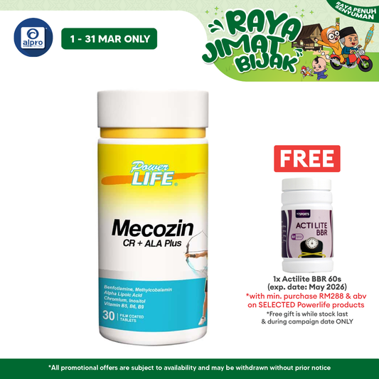Powerlife Mecozin CR + ALA Plus 30s Powerlife