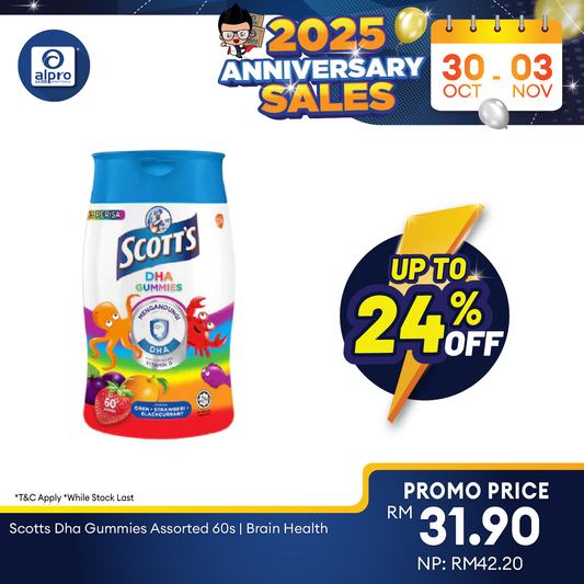 Scotts DHA Gummies Assorted 60s | Brain Health Alpro Pharmacy