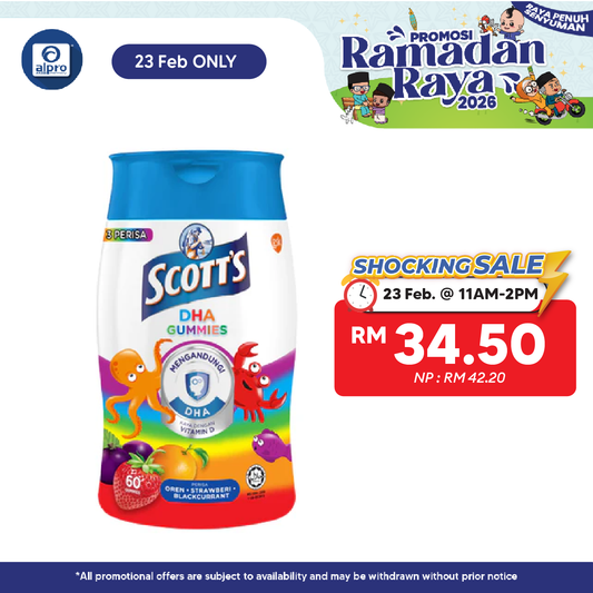 Scotts DHA Gummies Assorted 60s | Brain Health Scotts