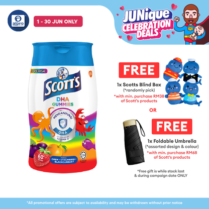 Scotts DHA Gummies Assorted 60s | Brain Health Scotts