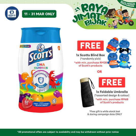 Scotts DHA Gummies Assorted 60s | Brain Health Scotts