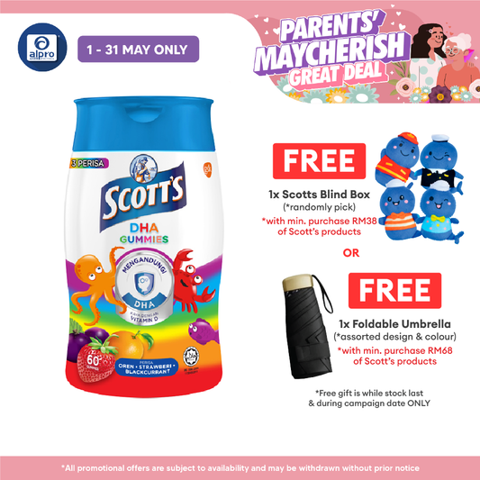 Scotts DHA Gummies Assorted 60s | Brain Health Scotts