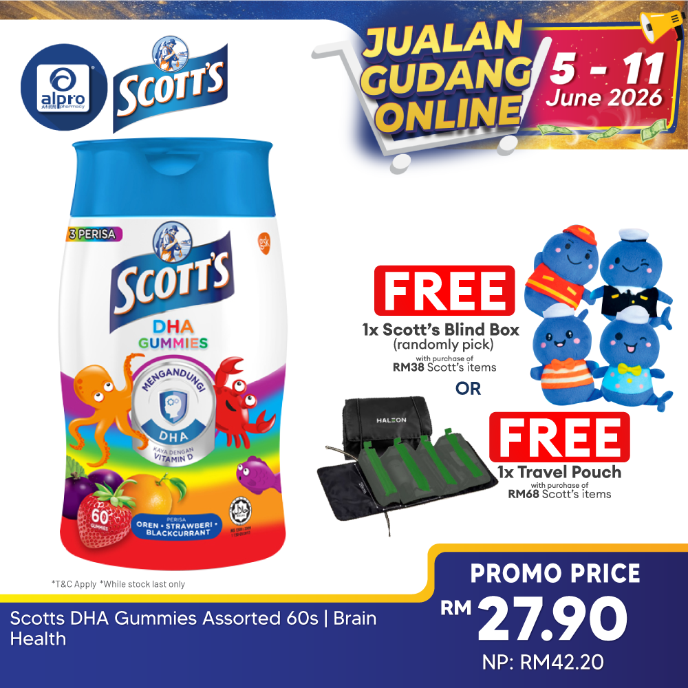 Scotts DHA Gummies Assorted 60s | Brain Health Scotts