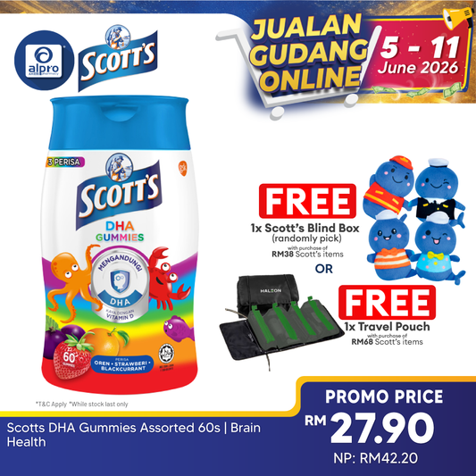 Scotts DHA Gummies Assorted 60s | Brain Health Scotts