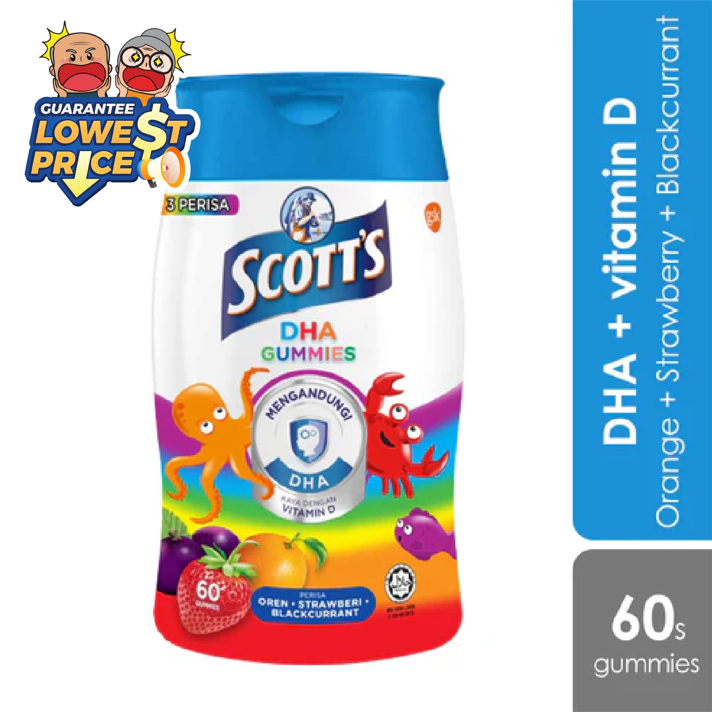 Scotts DHA Gummies Assorted 60s | Brain Health Scotts