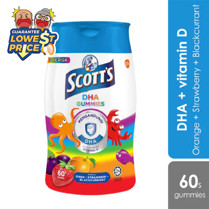 Scotts DHA Gummies Assorted 60s | Brain Health