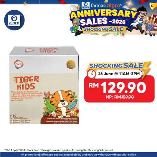 GKB Tiger Kids 2g X 30s | For Children's Immune & Growth GKB