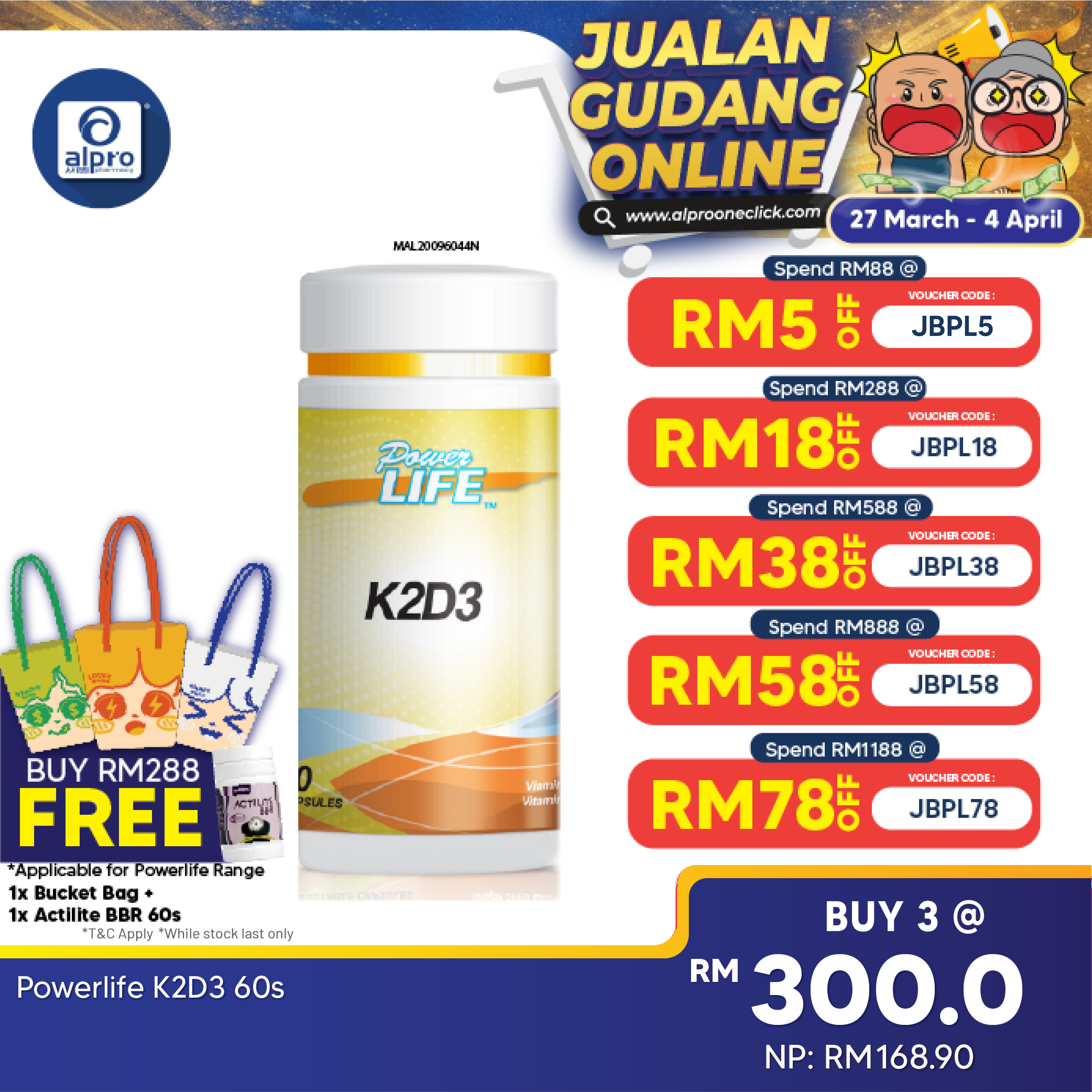 Powerlife K2D3 60s Powerlife