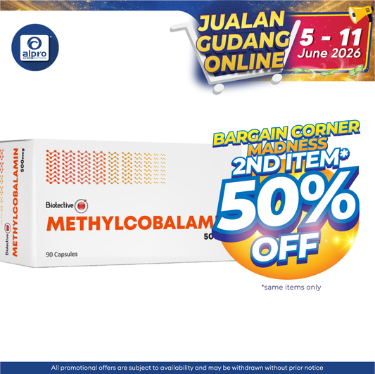 Biotective Vitamin B12 For Nerve Health | Methylcobalamin 500mcg Biotective