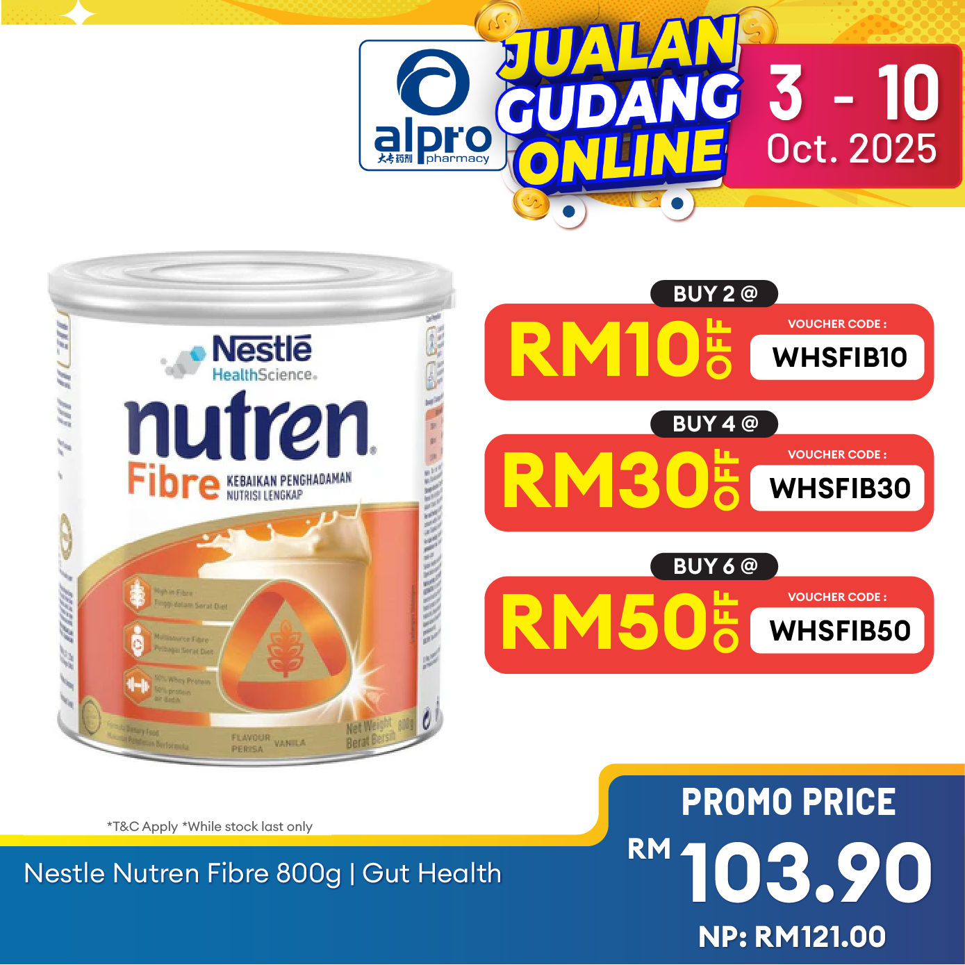 Nestle Nutren Fibre 800g | Gut Health Nestle