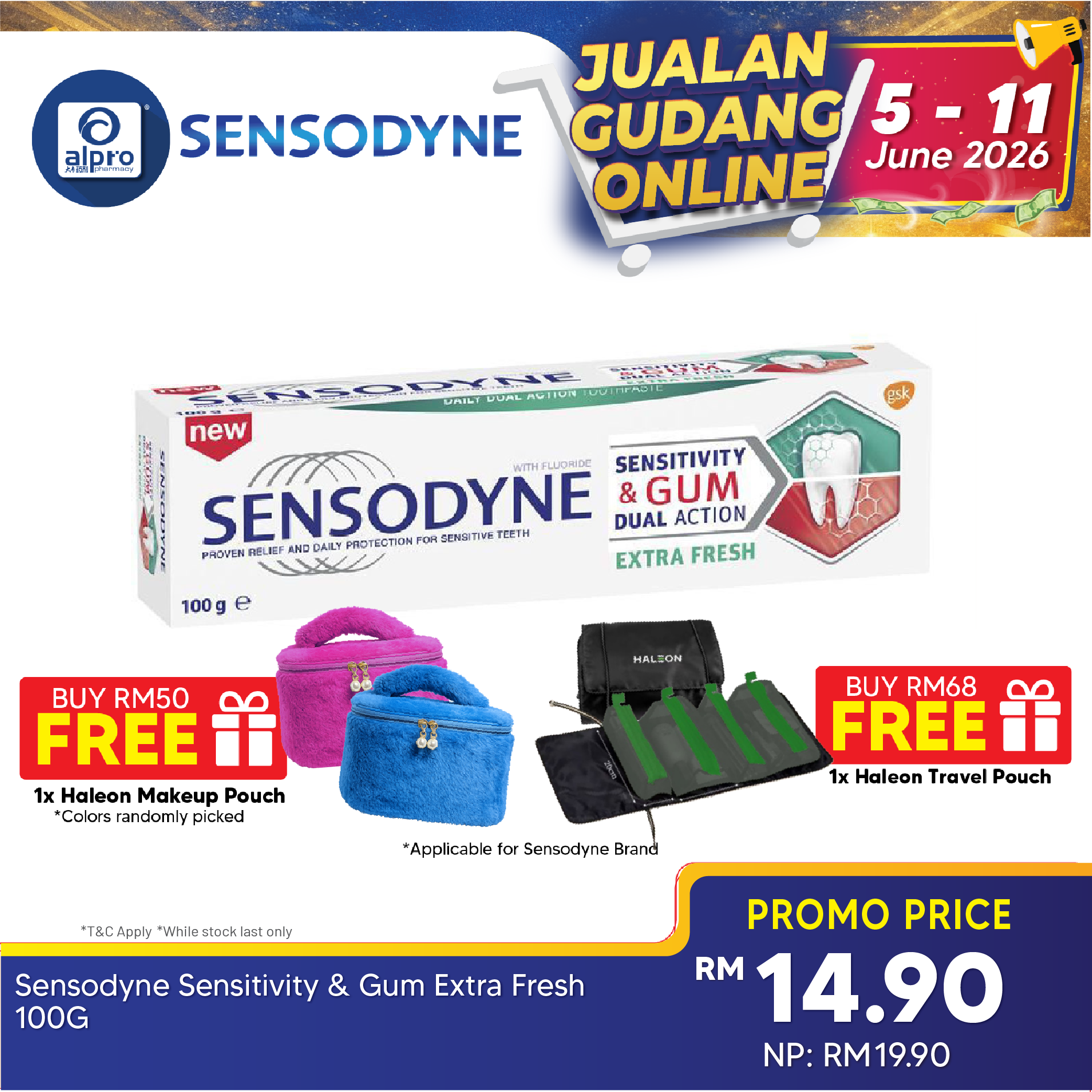 Sensodyne Sensitivity & Gum Extra Fresh 100g | Effectively Relieving Tooth Sensodyne