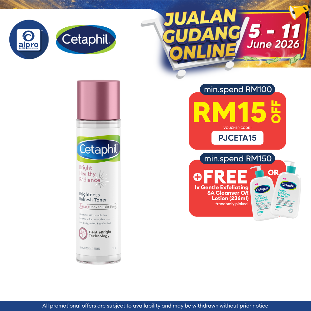 Cetaphil Brightness Refresh Toner 150ml | For Sensitive Skins Cetaphil