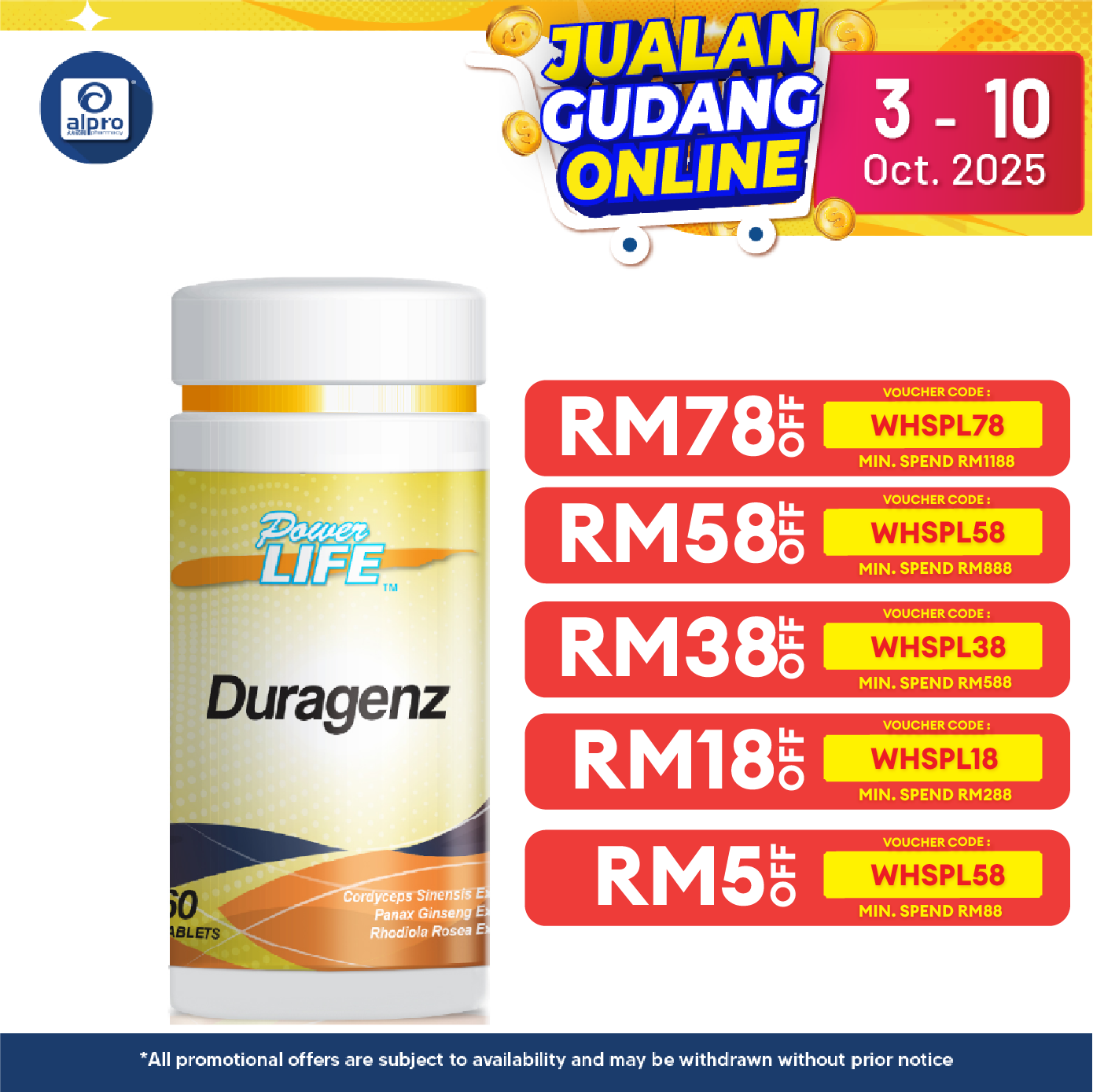 Powerlife Duragenz 60s Alpro Pharmacy