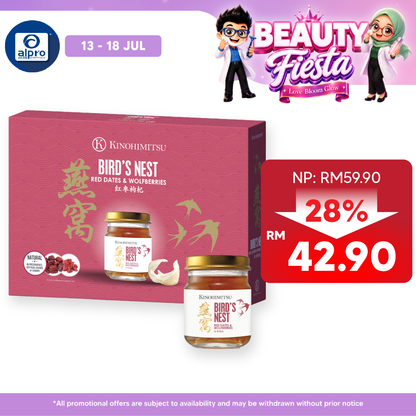 Kinohimitsu Bird's Nest With Red Dates & Wolfberries 6s Kinohimitsu