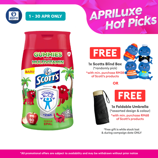 Scotts Multivitamin Gummies Apple 60s | Supports Growth Development Scotts