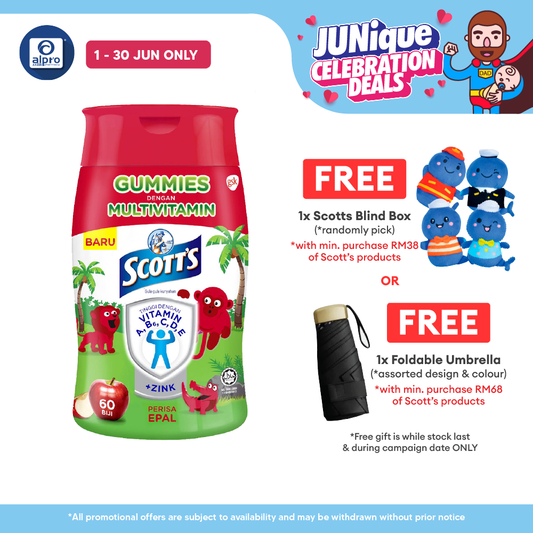 Scotts Multivitamin Gummies Apple 60s | Supports Growth Development Scotts