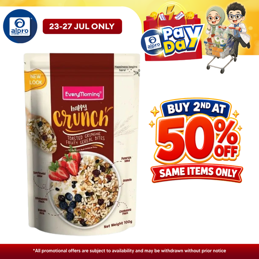 Everymorning Happy Crunch 100g | Fruity Cereal Bites EveryMorning