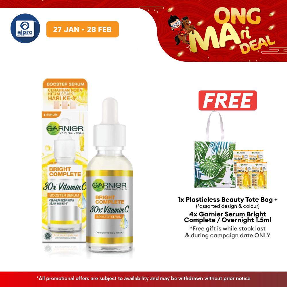 Garnier Light Complete Booster Serum 30ml | Brighten Dark Spots In 3 Days Garnier