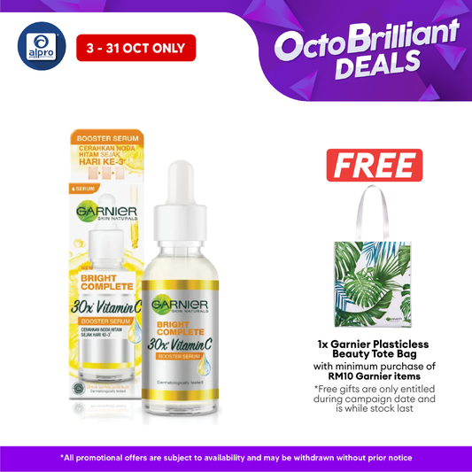 Garnier Light Complete Booster Serum 30ml | Brighten Dark Spots In 3 Days Alpro Pharmacy