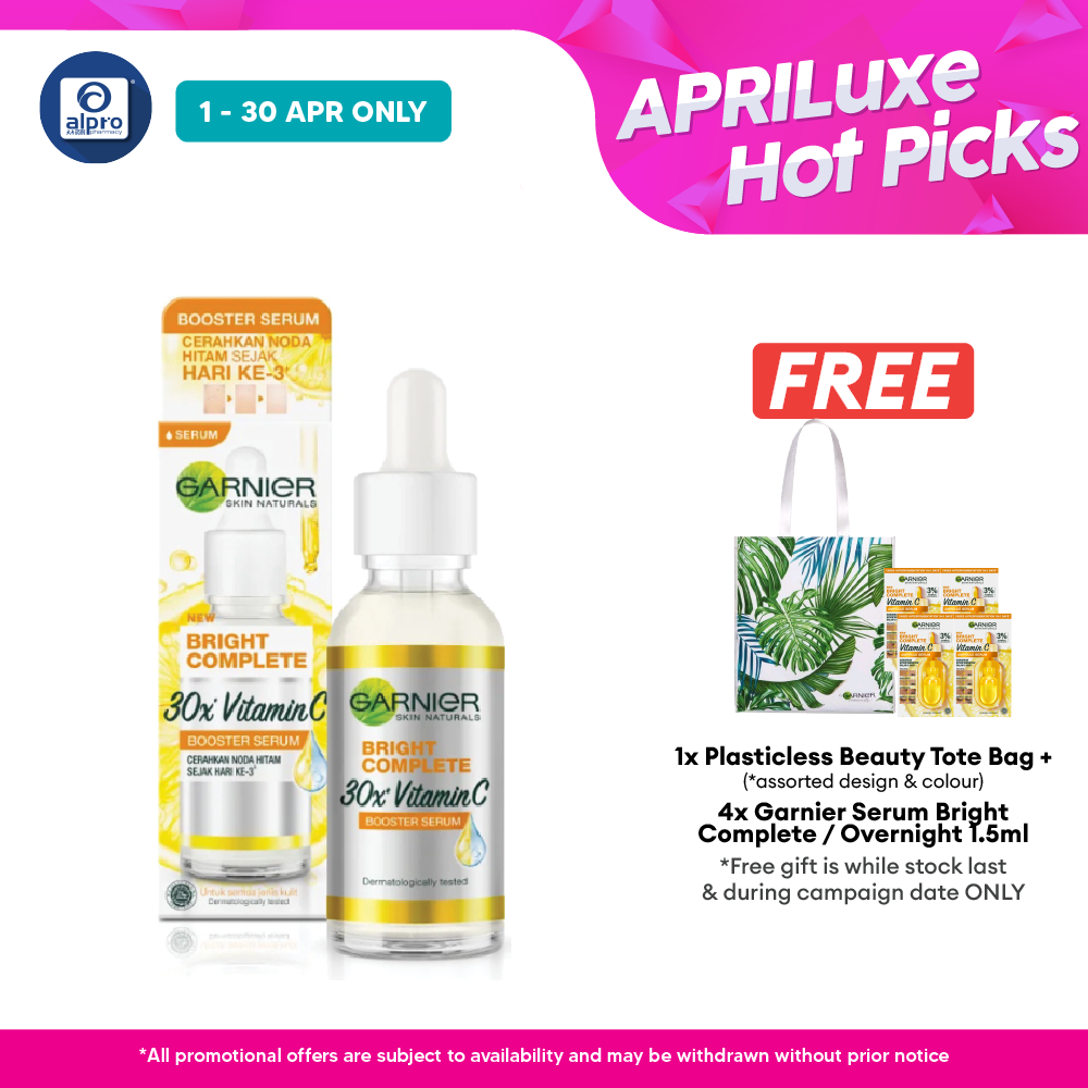 Garnier Light Complete Booster Serum 30ml | Brighten Dark Spots In 3 Days Garnier