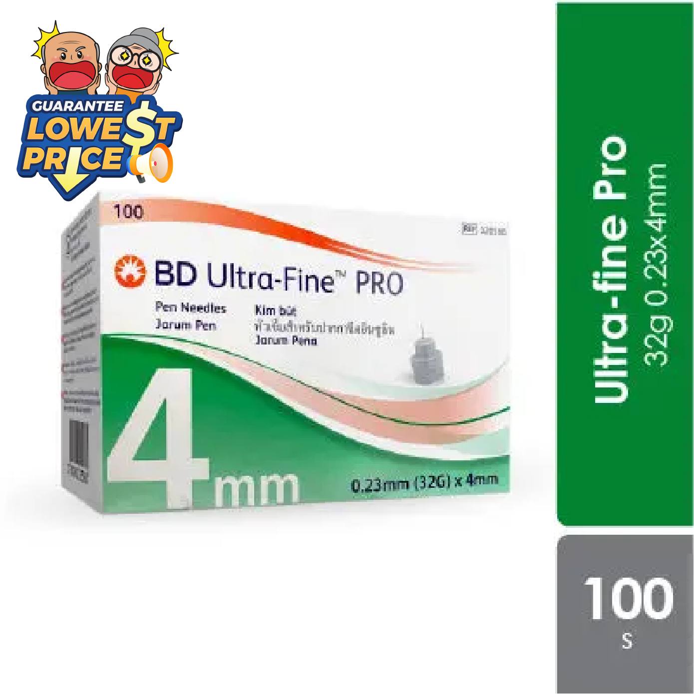 BD Ultra-fine Pro 32g 0.23x4mm 100s BD