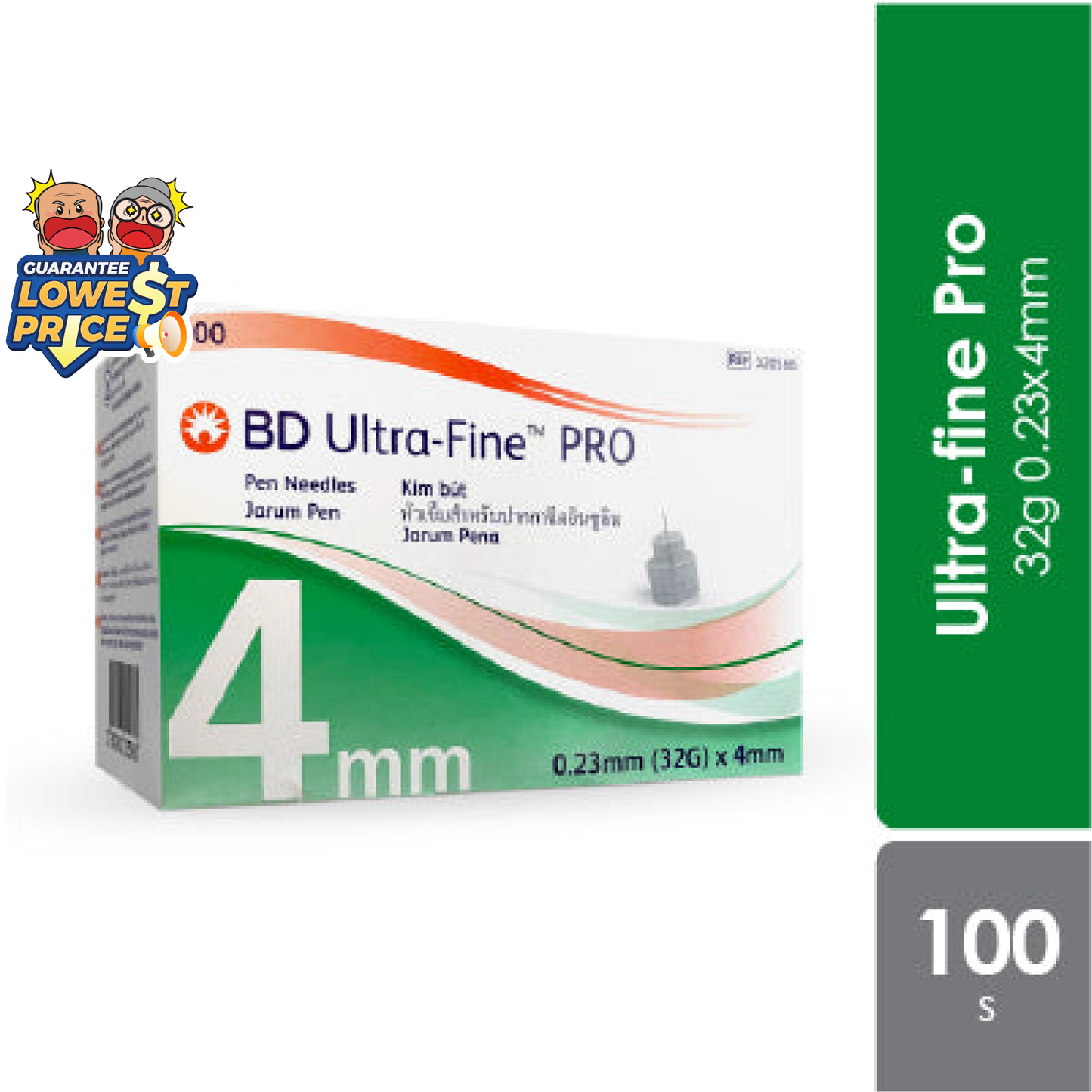 BD Ultra-fine Pro 32g 0.23x4mm 100s BD