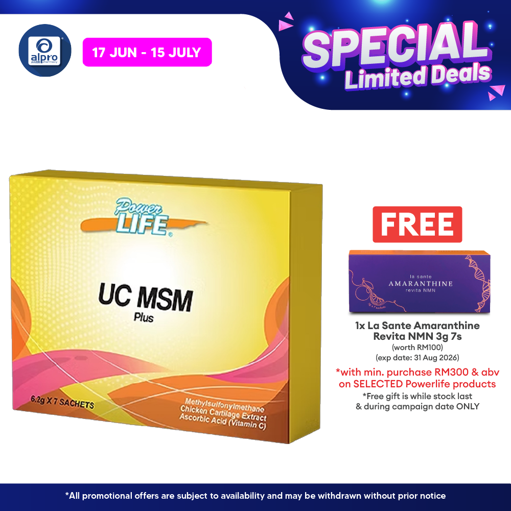 Powerlife UC MSM Plus 7s x 6.2g Powerlife