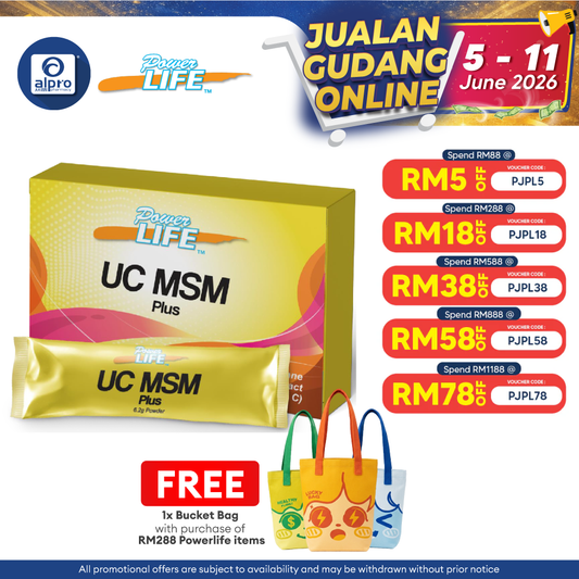 Powerlife UC MSM Plus 7s x 6.2g Powerlife