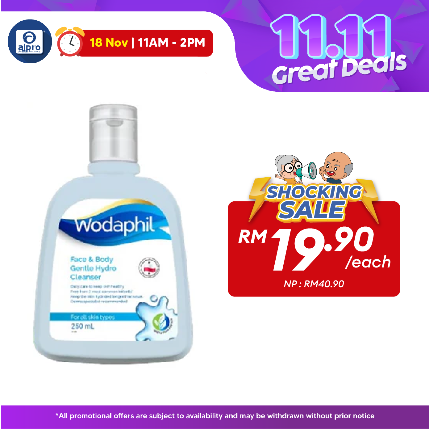 GSO Wodaphil Gentle Hydro Cleanser 250ml | Daily Gentle Cleanser GSO, Wodaphil