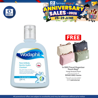 GSO Wodaphil Gentle Hydro Cleanser 250ml | Daily Gentle Cleanser