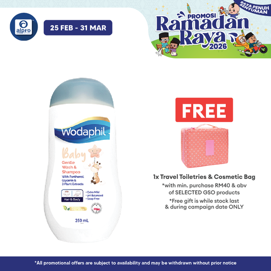 Wodaphil Baby Gentle Wash & Shampoo 250ml | Baby Wash & Shampoo GSO, Wodaphil