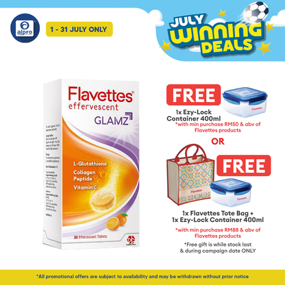 Flavettes Glamz Effervescent 30s | Skin Nourishment Alpro Pharmacy