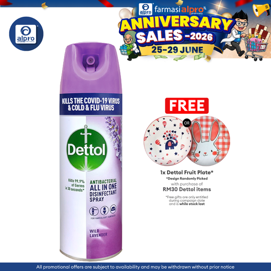 Dettol Disinfectant Spray (Lavender Breeze) 450ml | Kills 99.9% of Bacteria & Viruses Dettol